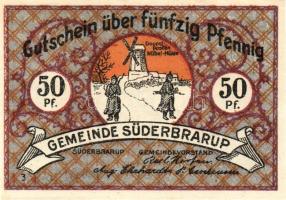 Német Birodalom/Weimari Köztársaság/ Süderbrarup 1921. 50Pf(8x) 8klf db, teljes sor T:I