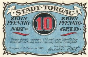 Német Birodalom/Weimari Köztársaság/ Torgau 1921. 5Pf + 10Pf + 25Pf + 50Pf 4klf db, teljes sor T:I