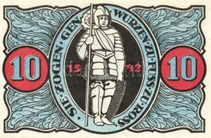 Német Birodalom/Weimari Köztársaság/ Torgau 1921. 5Pf + 10Pf + 25Pf + 50Pf 4klf db, teljes sor T:I