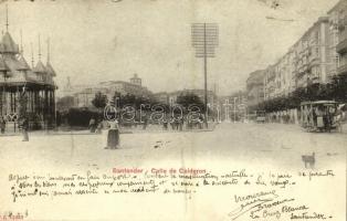 1905 Santander, Calle de Calderon / street, tram (EK)