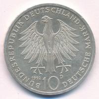 Németország 1992D 10M Ag "Pour le Mérite" T:1-
Germany 1992D 10 Mark Ag "Pour le Mér...