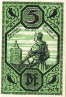 Német Birodalom/Weimari Köztársaság/ Merseburg 1921. 5Pf + 10Pf + 20Pf + 25Pf + 50Pf(6x) összesen 10...