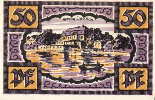 Német Birodalom/Weimari Köztársaság/ Merseburg 1921. 5Pf + 10Pf + 20Pf + 25Pf + 50Pf(6x) összesen 10...