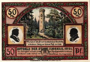 Német Birodalom/Weimari Köztársaság/ Hmenau 1921. 50Pf(6x) 6klf db, teljes sor T:I