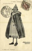 1910 Le Maroc Humoriste, Le Terrible Mokhazeni / Moroccan soldier, caricature, folklore. TCV card s: R. Tugot