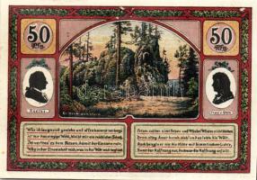 Német Birodalom/Weimari Köztársaság/ Hmenau 1921. 50Pf(6x) 6klf db, teljes sor T:I