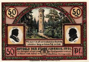 Német Birodalom/Weimari Köztársaság/ Hmenau 1921. 50Pf(6x) 6klf db, teljes sor T:I