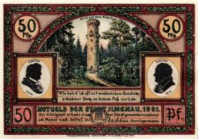 Német Birodalom/Weimari Köztársaság/ Hmenau 1921. 50Pf(6x) 6klf db, teljes sor T:I