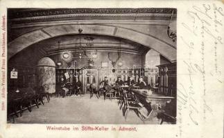 Admont, Weinstube im Stifts-Keller / restaurant interior, wine hall (EK)