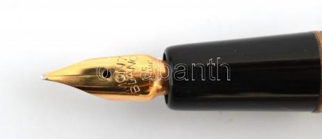 Mont Blanc töltőtoll, jó állapotban, 14 K heggyel, dobozban, h: 12,5 cm