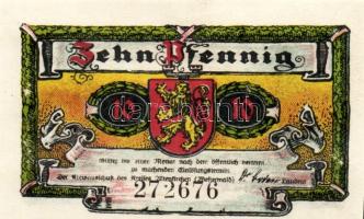 Német Birodalom/Weimari Köztársaság/ Altenkirchen 1921. 10Pf + 25Pf + 50Pf 3klf db, teljes sor T:I