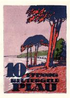 Német Birodalom/Weimari Köztársaság/ Plaue 1922. 10Pf + 25Pf + 50Pf 3klf db, teljes sor T:I