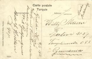 1911 Izmir, Smyrne; Campement des chameaux / camel caravan, camp, Turkish folklore. TCV card (fl)