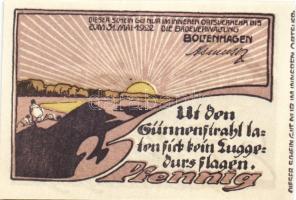 Német Birodalom/Weimari Köztársaság/ Boltenhagen 1922. 10Pf + 25Pf + 50Pf 3klf db, teljes sor T:I,I-