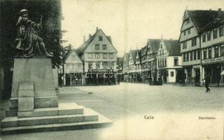 Celle, Stechbahn / square, shops of Carl Matthey and Gustav Thiele (Rb)
