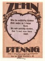 Német Birodalom/Weimari Köztársaság/ Neukalm 1922. 10Pf + 25Pf + 50Pf 3klf db, teljes sor T:I