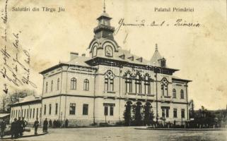 1907 Targu Jiu, Zsilvásárhely; Palatul Primariei / palace of the town hall (Rb)