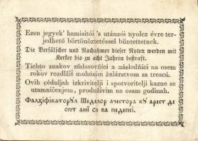 1849. 15kr + 30kr "Kossuth bankó" T:II/III