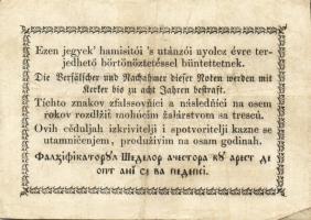 1849. 15kr + 30kr "Kossuth bankó" T:II/III