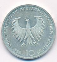 NSZK 1988D 10M Ag "Arthur Schopenhauer" T:2
FRG 1988D 10 Mark Ag "Arthur Schopenhaue...