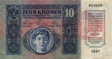 1915. 10K piros "Magyarország" körbélyegzővel T:II