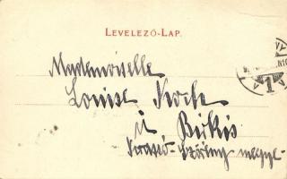 1904 Dévény, Theben a. d. Donau, Devín (Pozsony, Bratislava); Árpád szobor, Millenniumi emlékmű / mi...