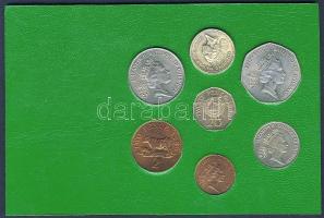 Guernsey 1986. 1p-1Ł 7klf db, szettben "Csatorna szigetek-40. évforduló" T:1,2