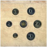 2005. 1Ft-100Ft (7xklf) forgalmi sor szettben + 2005. 10Ft "József Attila" T:PP halvány pa...