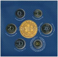 2013. 5Ft-200Ft (6xklf) forgalmi sor szettben + 2013. "I. Lajos aranyforintja" aranyozott ...