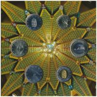 2012. 5Ft-200Ft (6xklf) elsőnapi veret, forgalmi sor dísztokban "Magyarország Alaptörvénye"...