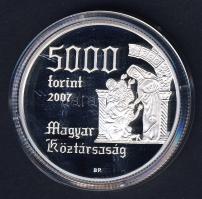 2007. 5000Ft Ag "Árpád-házi Szent Erzsébet" T:PP Csak 8000db!