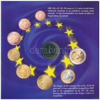 2007. 1Ft-100Ft (8xklf) "Római Szerződés" forgalmi sor, benne 50Ft "50 éves a Római S...