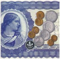 2006. 1Ft-100Ft (8xklf) forgalmi sor szettben, benne 1946-os 1Ft Ag "Hatvanéves a Forint" ...