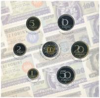 2006. 1Ft-100Ft (8xklf) forgalmi sor szettben, benne 1946-os 1Ft Ag "Hatvanéves a Forint" ...