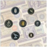 2006. 1Ft-100Ft (8xklf) forgalmi sor szettben, benne 1946-os 1Ft Ag "Hatvanéves a Forint" ...