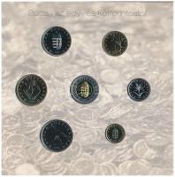 2008. 1Ft-100Ft (7xklf) "Búcsú az egy- és kétforintostól" forgalmi sor dísztokos szettben ...