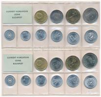 1984-1989. 2f-20Ft (10xklf) érmés forgalmi sor fóliatokban (5xklf) T:1 
Adamo FO17, FO18, FO20, FO2...