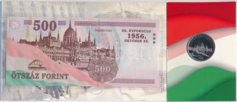 2006. 50Ft Cu-Ni "1956-os forradalom" első napi veret + 500Ft "EB" bankjegy &quo...