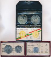 1981. 100Ft Cu-Ni-Zn + 5L Cu-Ni-Zn "Bulgária 1300 éves" magyar-bolgár közös kiadás, eredet...