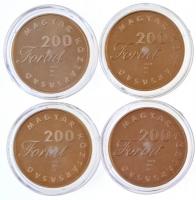 2001. 200Ft "Toldi" + 200Ft "Lúdas Matyi" + 200Ft "Pál utcai fiúk" + 2...