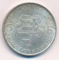 1946. 5Ft Ag "vastag Kossuth" fordított peremirattal T:1- kis patina
Adamo F8