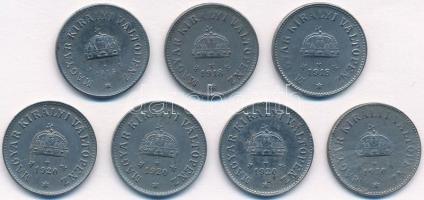 1915-1920. 10f (7x) három különböző évjárat T:2,2-