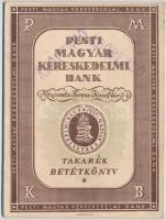 1946. Pesti Magyar Kereskedelmi Bank takarék betétkönyve bejegyzésekkel