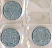 1943. 5P Al "Horthy Miklós születésének 75. évfordulója" (9x) kisméretű fekete érmeberakób...