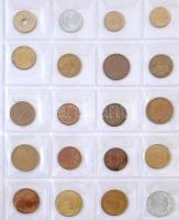 Vegyes 184db-os fémpénz gyűjtemény gyűrűs berakóban, közte forgalmi emlékkiadások is T:vegyes