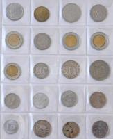 Vegyes 184db-os fémpénz gyűjtemény gyűrűs berakóban, közte forgalmi emlékkiadások is T:vegyes