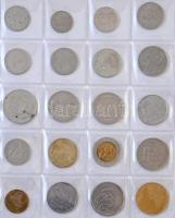 Vegyes 184db-os fémpénz gyűjtemény gyűrűs berakóban, közte forgalmi emlékkiadások is T:vegyes