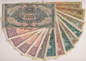 Vegyes 15db-os pengő tétel T:III,III-