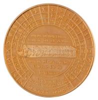 DN "Magyarok eredete - Rovásírás" aranyozott emlékérem (42,5mm) T:1 (eredetileg PP)