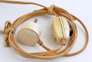 Herendi Viktória mintás asztali lámpa, kézzel festett, apró kopásnyomokkal, jelzett, bura kifakult, ...